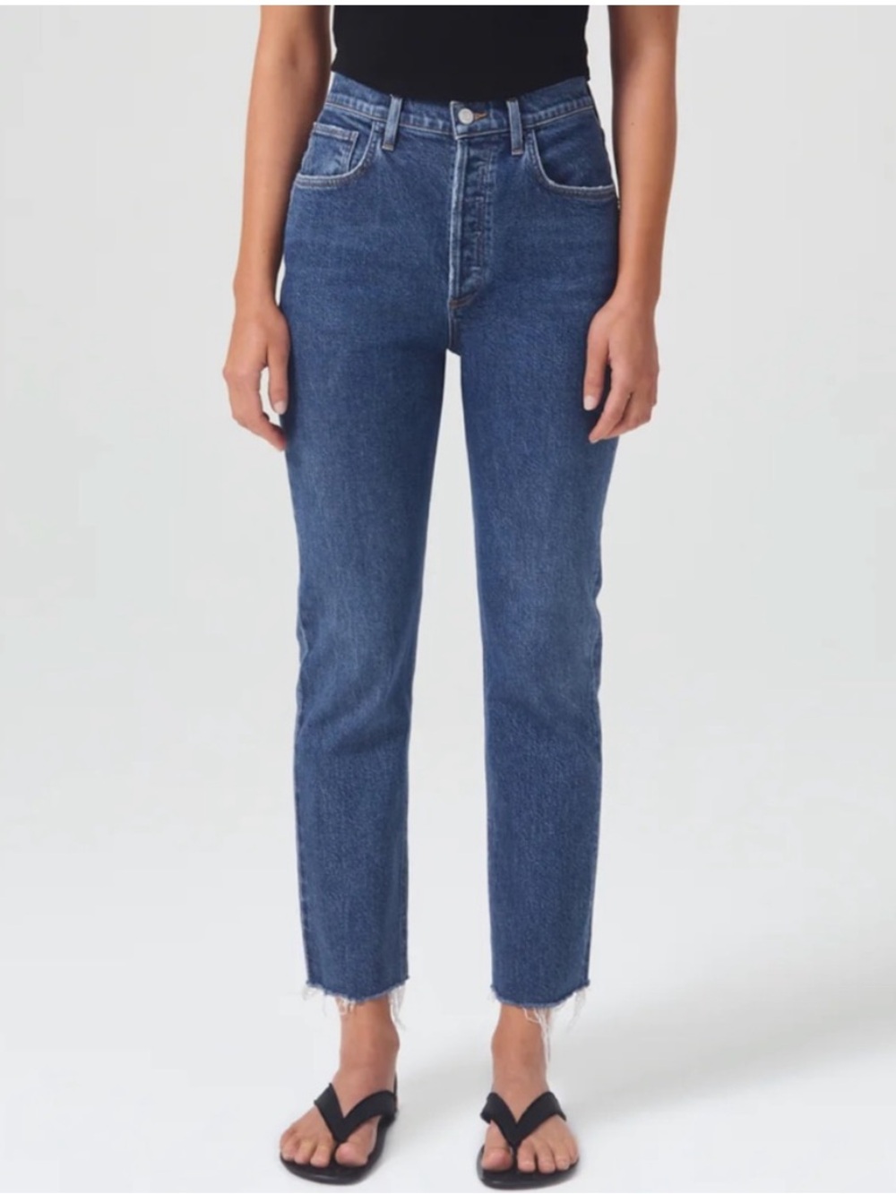 Agolde Riley Crop Straight Leg Jeans | Size 24